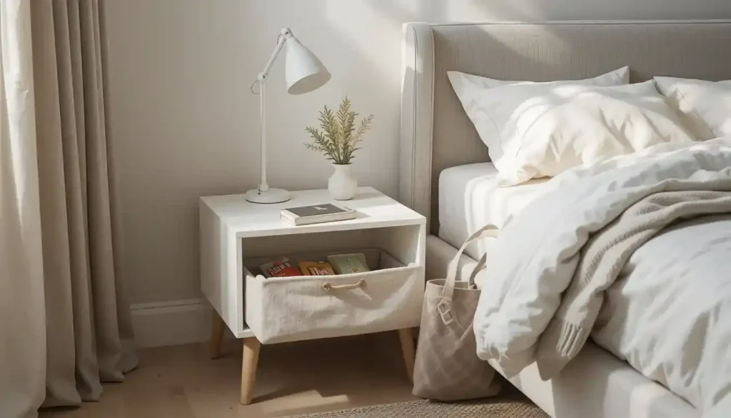 Furologee End Table with Charging Station