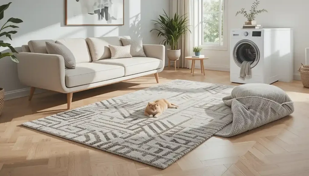 HOMFINE Washable Modern Area Rug Review