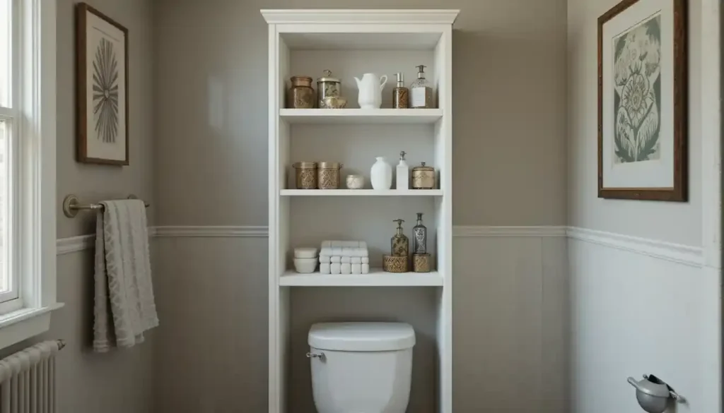 Behind-the-Toilet Shelving