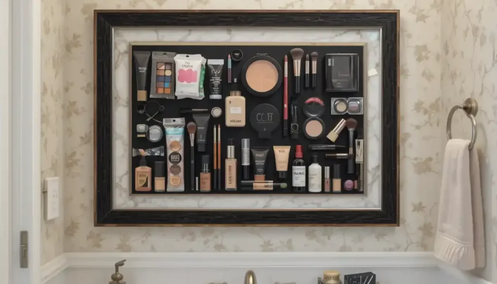 Magnetic Makeup Holders Keep Things in Place