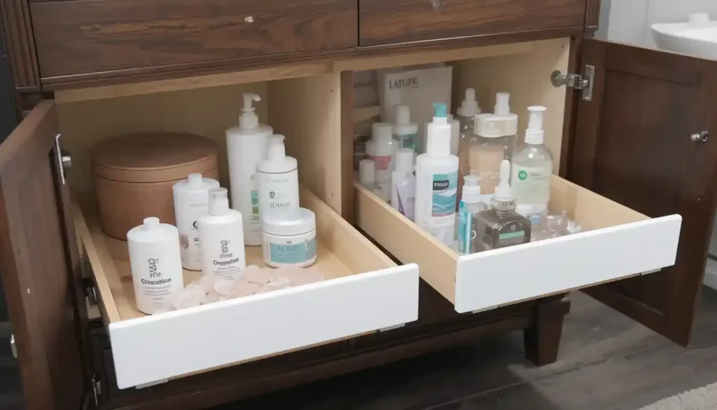 Under-Sink Pull-Outs Maximize Hidden Storage